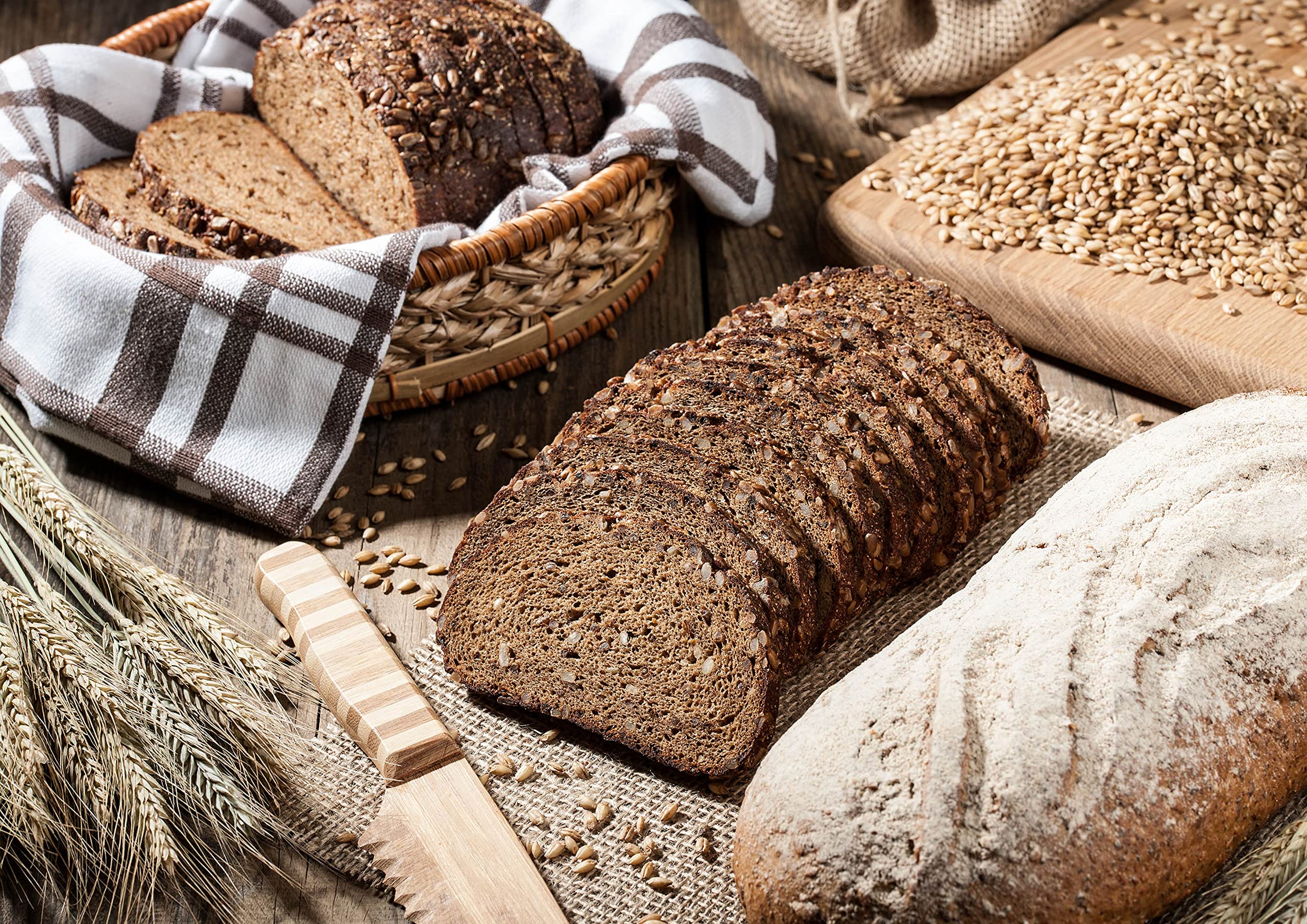 Organic White Rye Flour by Food to Live | 12 oz | Non-GMO, Unbleached, Vegan & Kosher Certified | Medium Protein, Finely Milled | Perfect for Baking Bread, Cookies, Muffins & Sourdough | Ideal for Home Bakers & Healthy Cooking