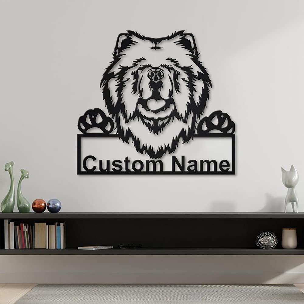 Custom Personalized Chow Chow Dog Metal Sign Art - Unique Pet Gift for Dog Lovers - Perfect for Home Decor, Birthday Present & Funny Animal Lover Gifts
