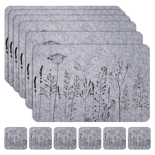 Gray Cotton Blend+plants