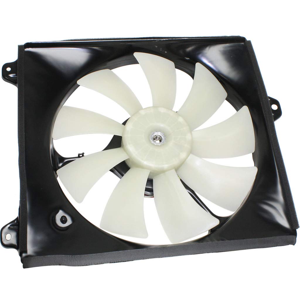 Lexus ES300 Radiator Fan 1999-2001 Passenger Side Single Fan 6 Cylinder LX3115105 163630A060 - Replacement Cooling System Part for Lexus ES300 Sedan