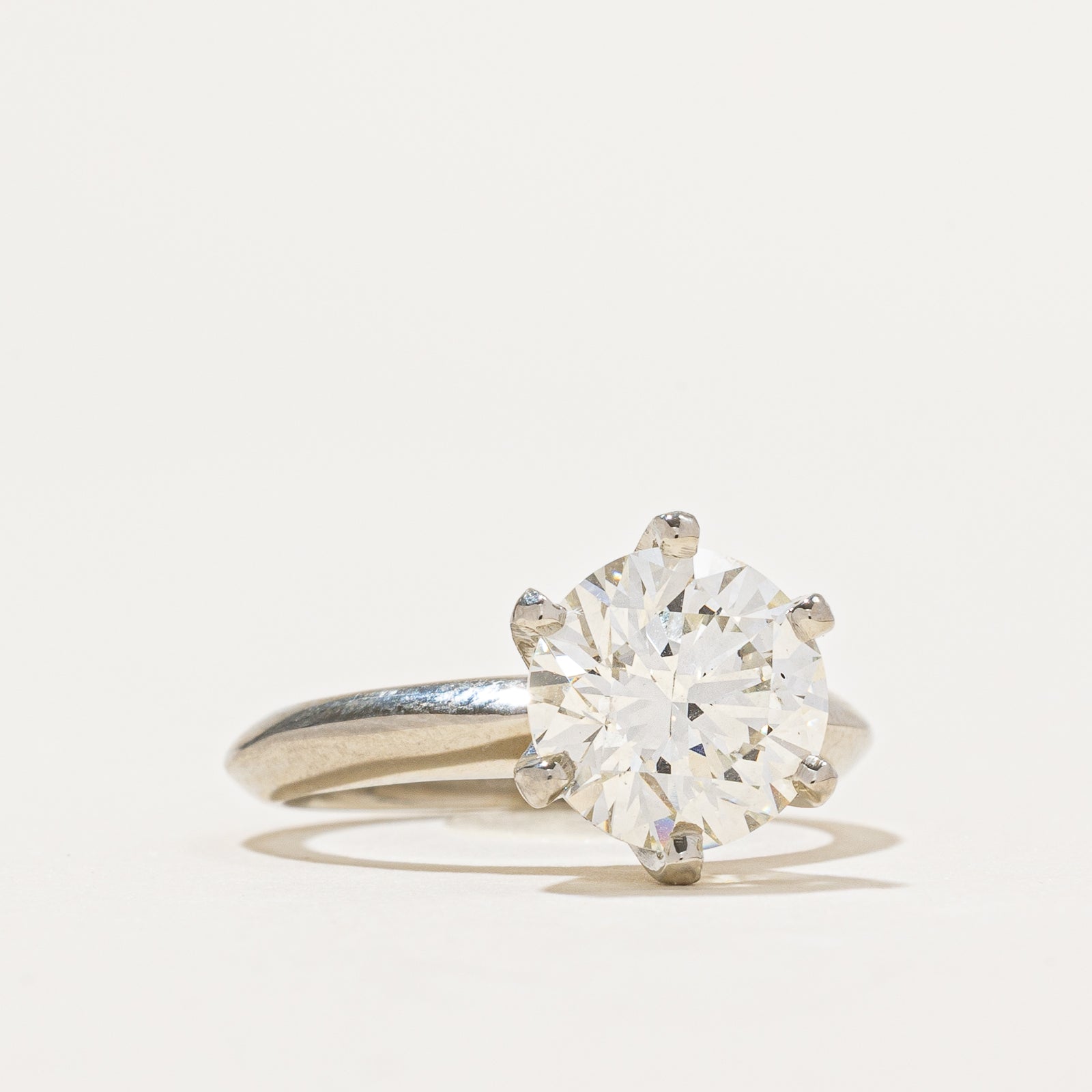 GIA Certified 2.50ct Solitaire Diamond Engagement Ring - VS2 Clarity, K Color, Excellent Cut, Size 5 | Perfect Proposal Gift for Her | Wedding, Anniversary & Special Occasions