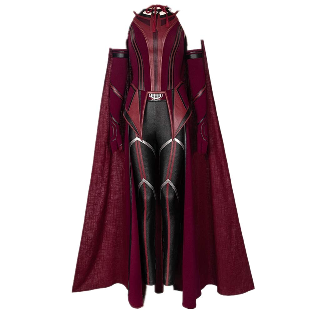 Scarlet Witch Cosplay Costume for Halloween - Wanda Maximoff Battle Outfit with Red Suit, Mask & Boots | Perfect for Comic Con, Halloween Parties & Cosplay Events