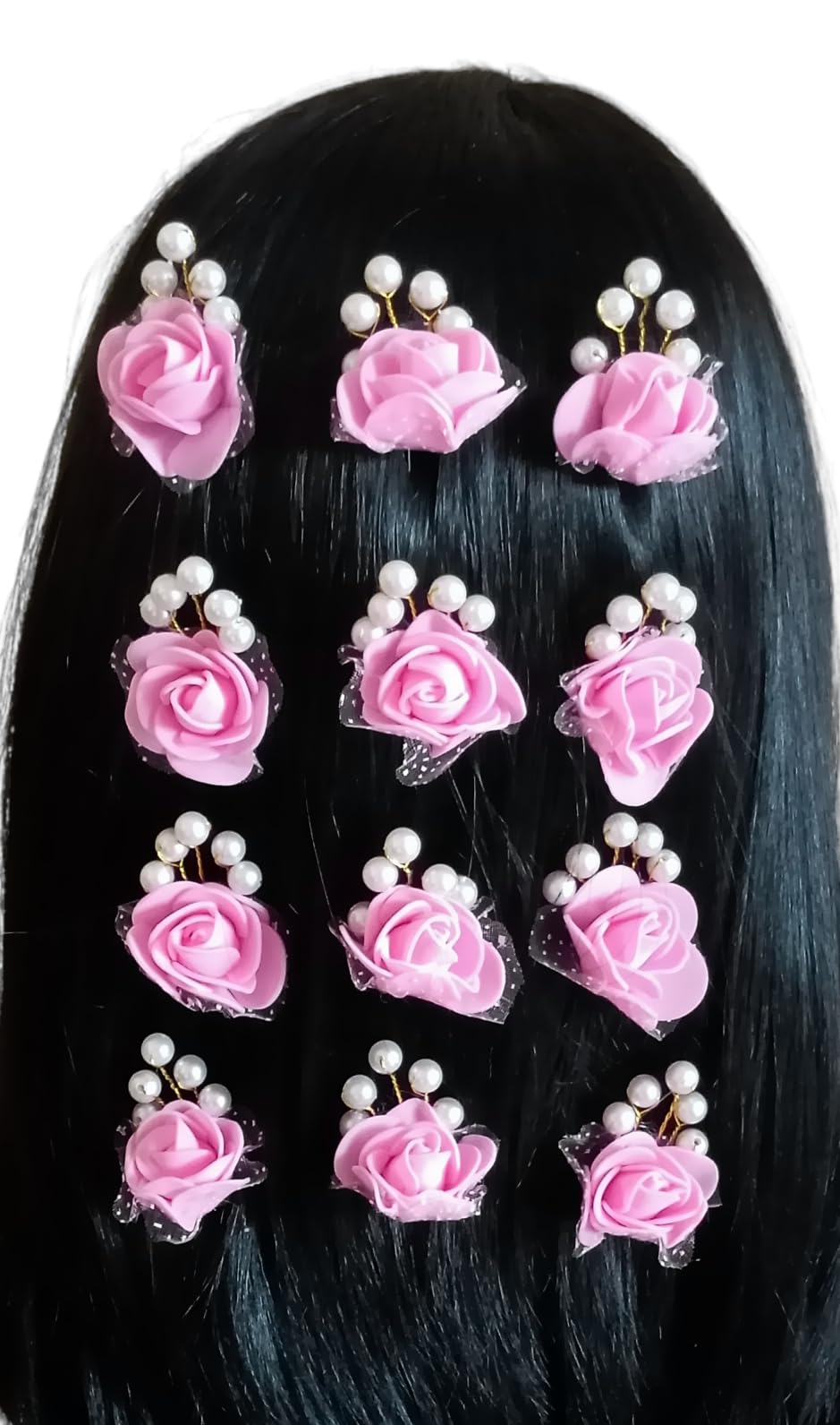 5-Pack Pearl Hair Pins for Women - Elegant Hair Accessories for Bridal, Prom & Everyday Styling - (12 Pieces)