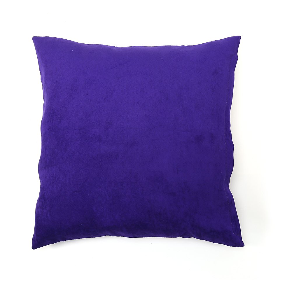GOTOTOP Velvet Soft Throw Pillow Cover - Modern Solid Color Square Decorative Cushion Case for Sofa, Bed, Couch & Car - Home Decor Accessories in Violet - Perfect for Living Room, Bedroom & Office Decor