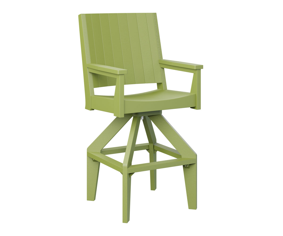 Berlin Gardens Mayhew Chat Swivel XT Chair - Outdoor Patio Conversation Chair with 360° Swivel Base, Weather-Resistant for Deck, Garden & Poolside Relaxation