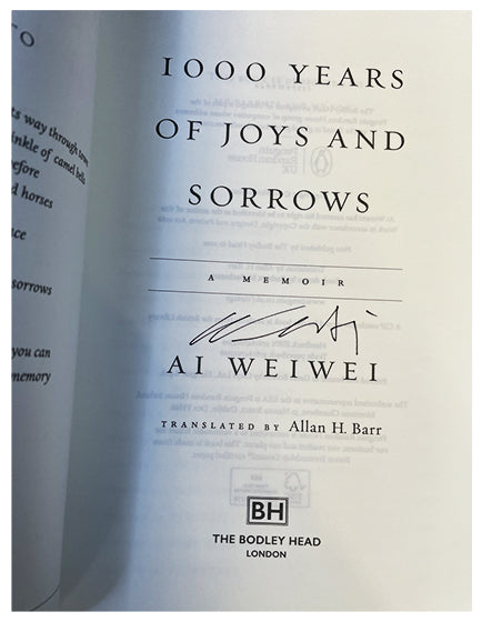 Ai Weiwei: 1000 Years of Joys and Sorrows - Biography & Contemporary Art Book for History & Culture Enthusiasts - Perfect for Book Clubs & Art Collections