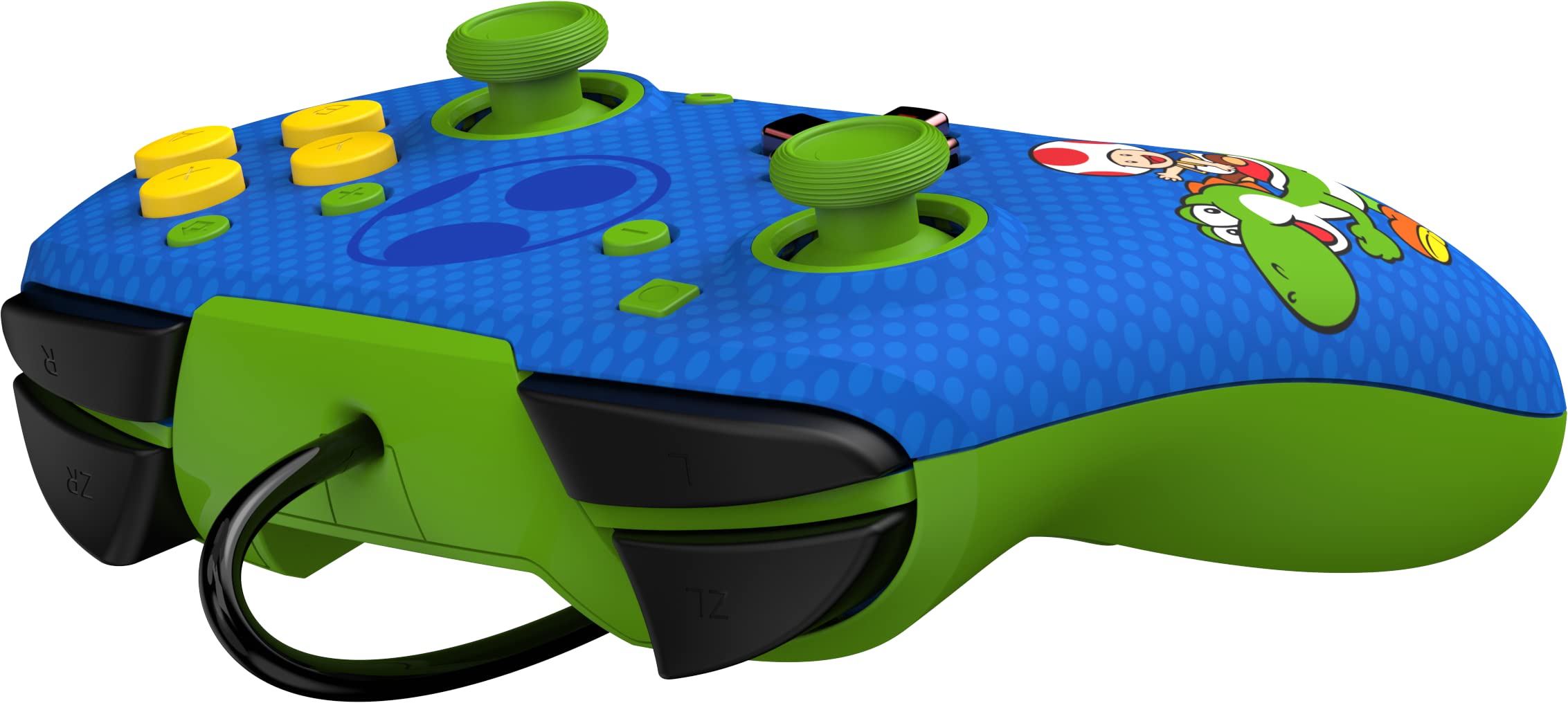 Official Nintendo Licensed PDP Switch Rematch Wired Controller for TOAD & YOSHI - Customizable Buttons, Sticks, Triggers & Paddles - Ergonomic Design for Comfortable Gaming - Perfect for Super Mario, Smash Bros & Multiplayer Gaming Sessions