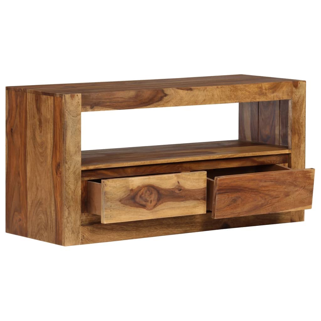 Rustic TV Stand with Storage - 31.5
