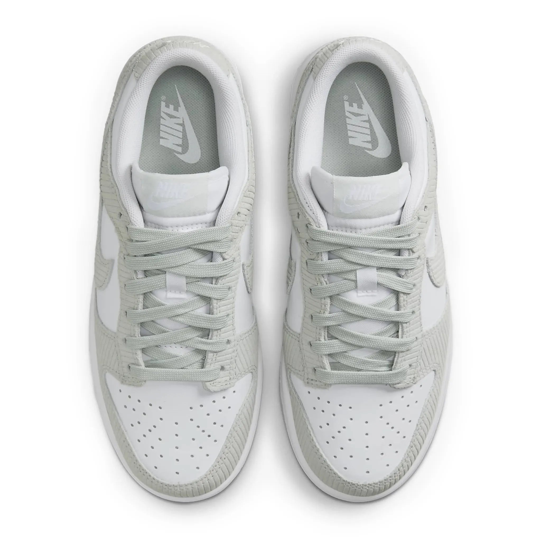 Nike Dunk Low Light Silver Corduroy Women's Sneakers - Comfortable Casual Shoes for Women, Streetwear Fashion & Everyday Wear