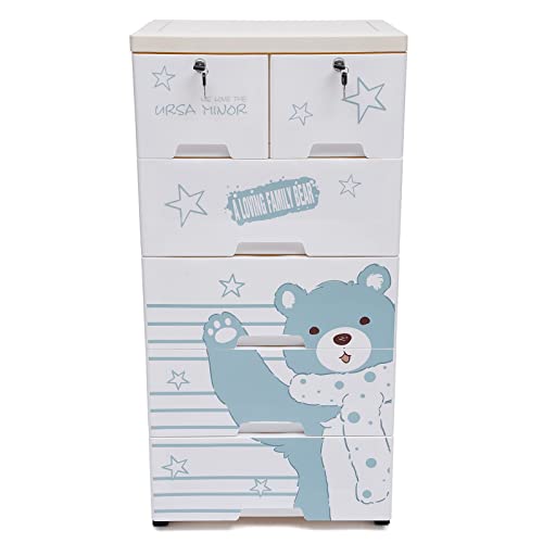 5Tiers 6 Drawers, Polar Bear Pattern
