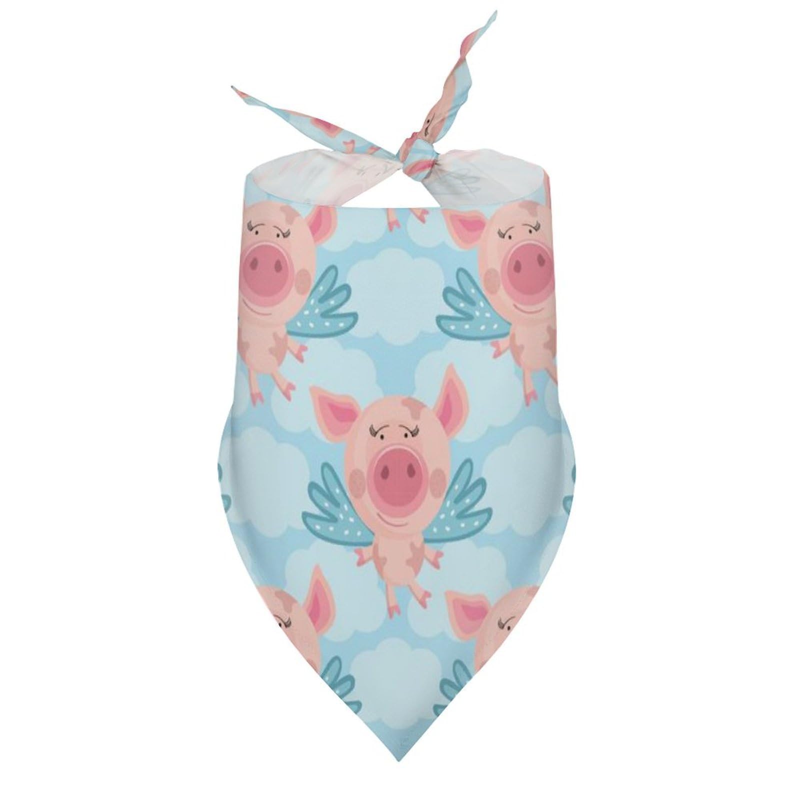 Cute Pink Piglets Dog Bandanas - Adjustable Pet Scarf Bibs for Small Medium Large Dogs & Cats - Perfect Christmas Thanksgiving Gift for Pets - Great for Holiday Photos & Family Gatherings