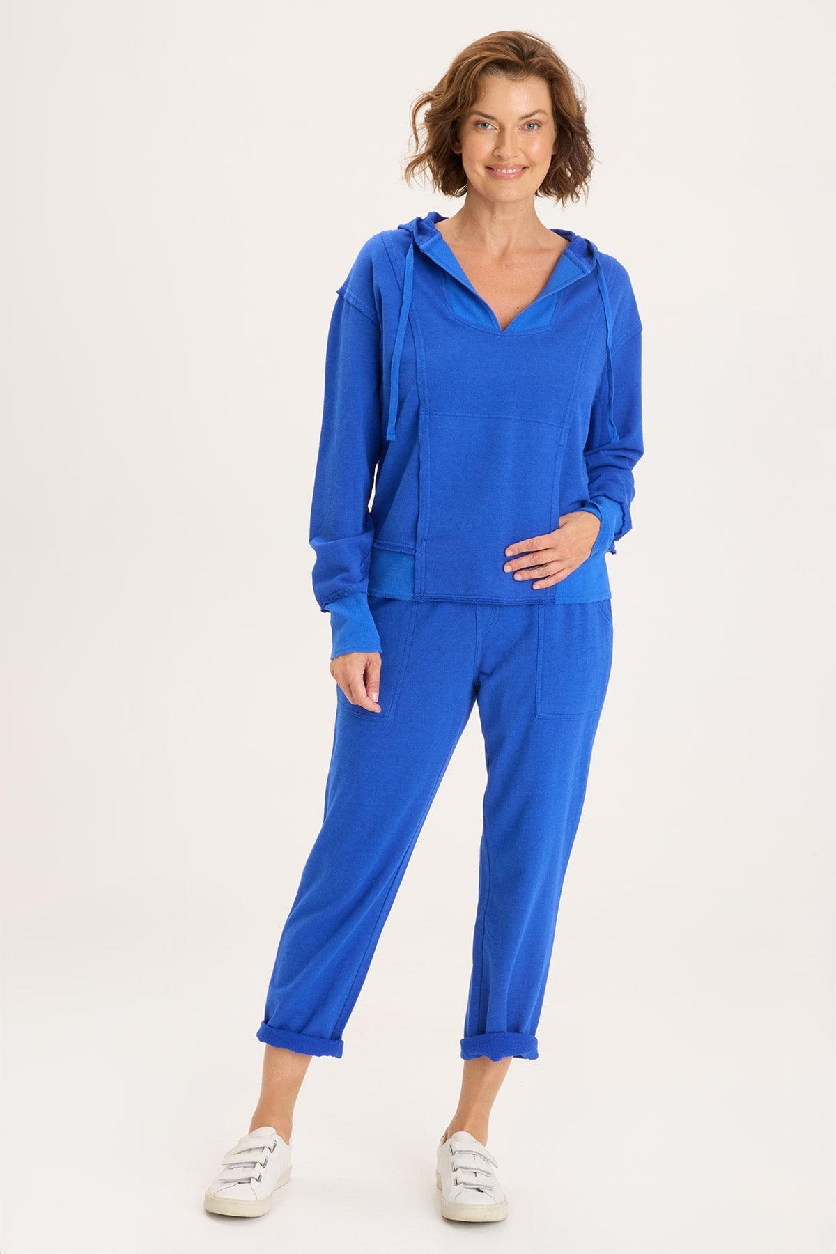 Rosalyn Hoodie Honorable Blue - Stylish Women's Zip Up Hooded Sweatshirt for Casual Wear & Outdoor Activities