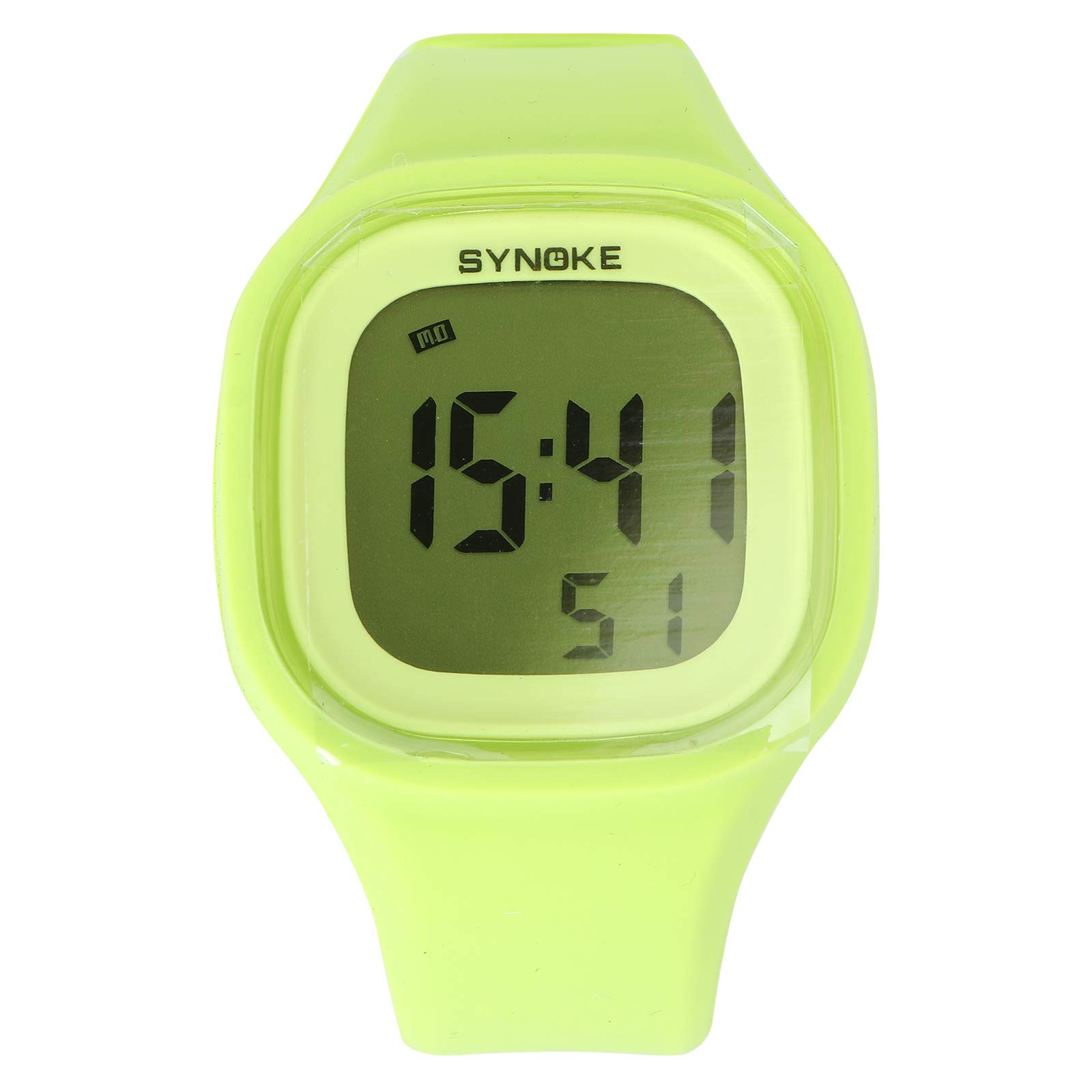 Waterproof Glow in The Dark Digital Watch for Men & Women - Colorful LED Wristband with Night Light Feature - Perfect for Running, Swimming, Outdoor Sports & Nighttime Activities (Green)