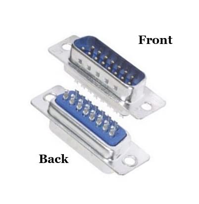 Premium DB15 Male Solder Kit with No Ear Full Profile Metal Hood - High Quality VGA Connector for PC Monitor & Arcade Games (Great for DIY Electronics Repair and Retro Gaming Setup)