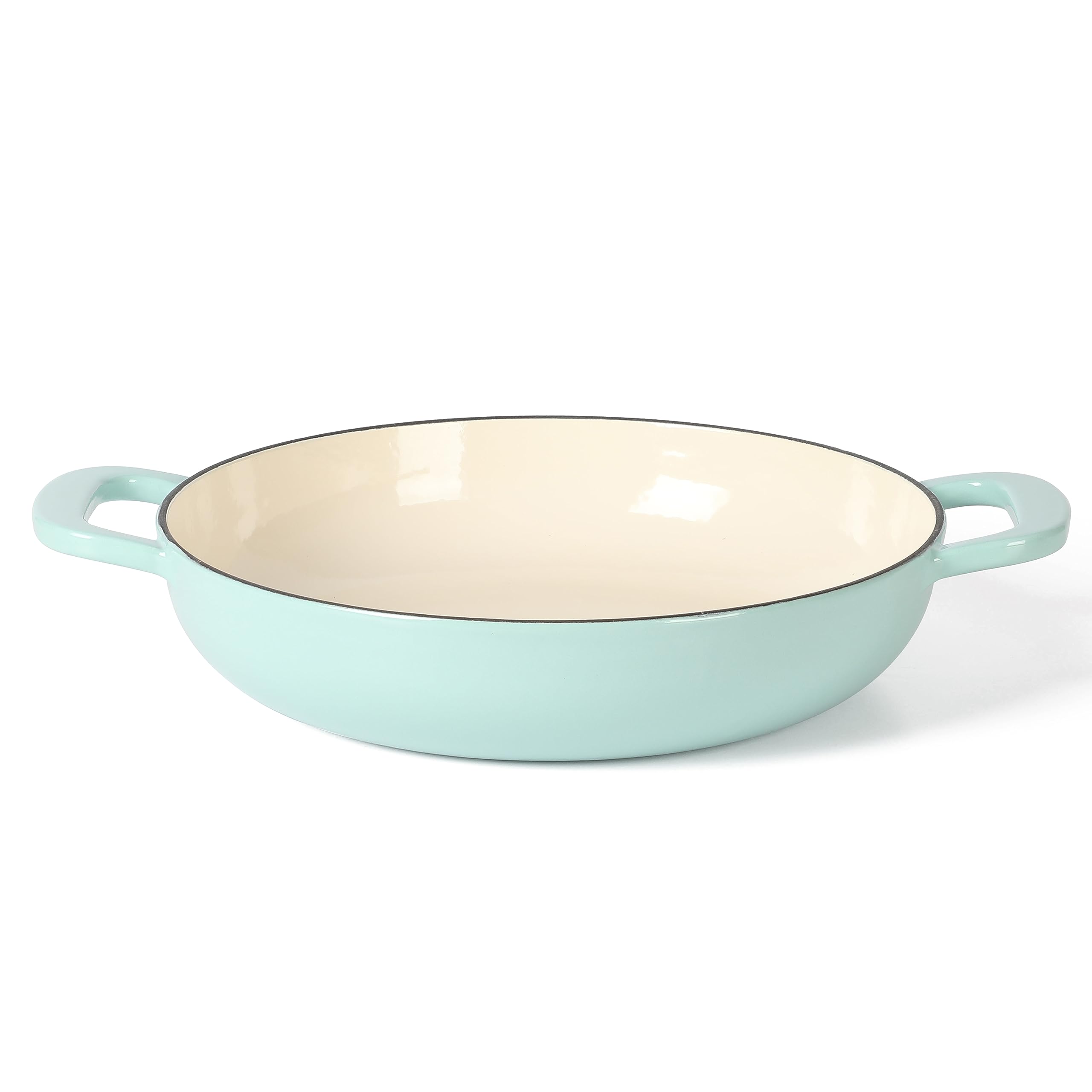 Martha Stewart 3.5-Quart Enameled Cast Iron Dutch Oven Braiser - Martha Blue | Premium Cookware for Baking, Roasting & Slow Cooking | Perfect for Soups, Stews & Casseroles