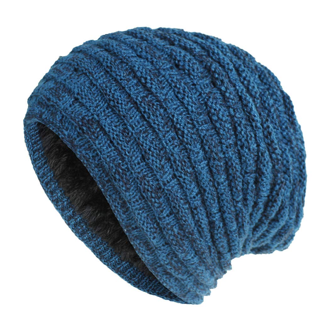 Warm Winter Knitted Cotton Hats for Men & Women - Soft Plush Unisex Baseball Cap for Skiing, Outdoor Activities & Casual Wear - Trendy Youth Fashion Accessory