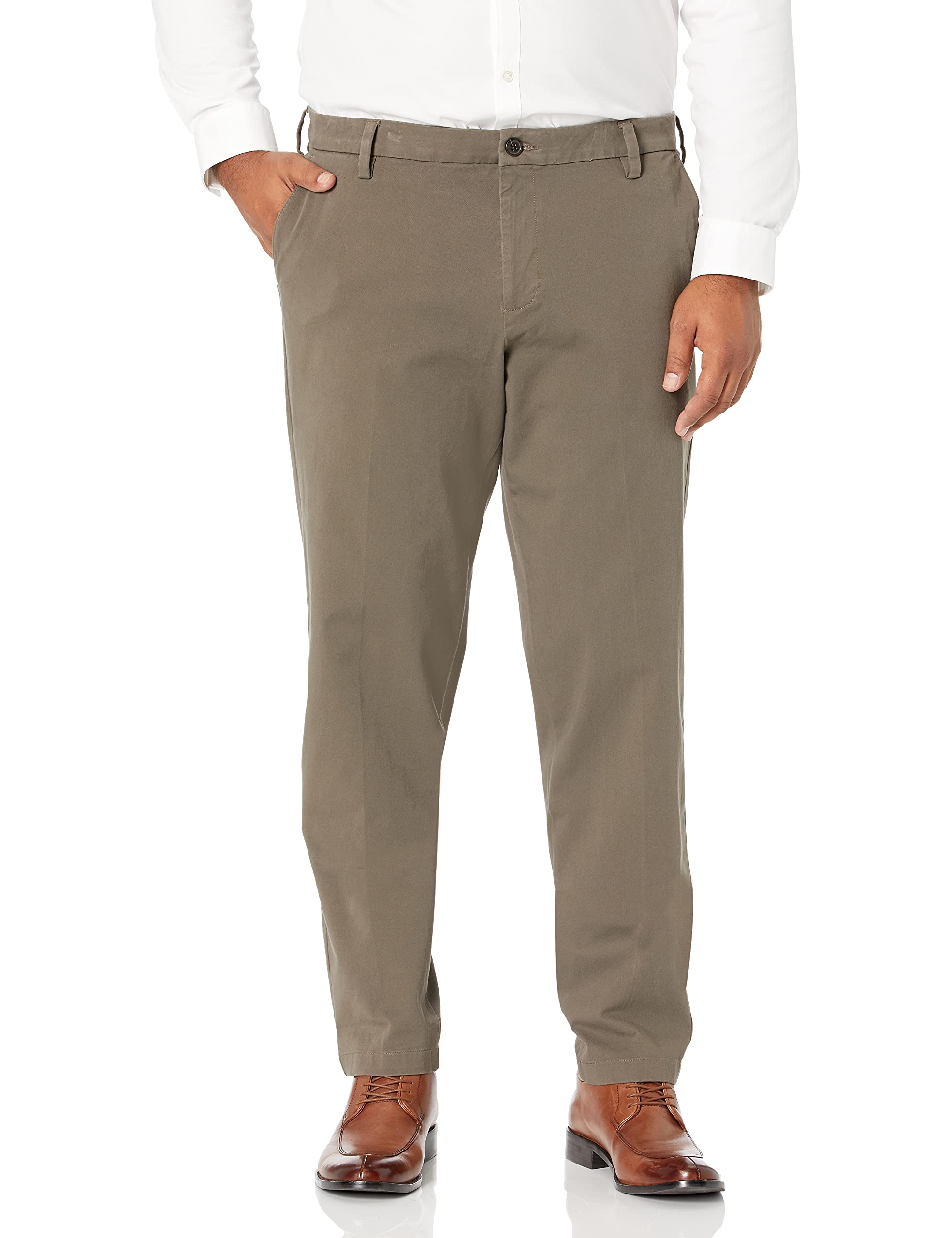 Dockers Men's Straight Fit Workday Khaki Smart 360 FLEX Pants - Comfortable Office & Casual Wear (Regular & Big & Tall Sizes) | Perfect for Business Meetings, Office Work & Smart Casual Outfits