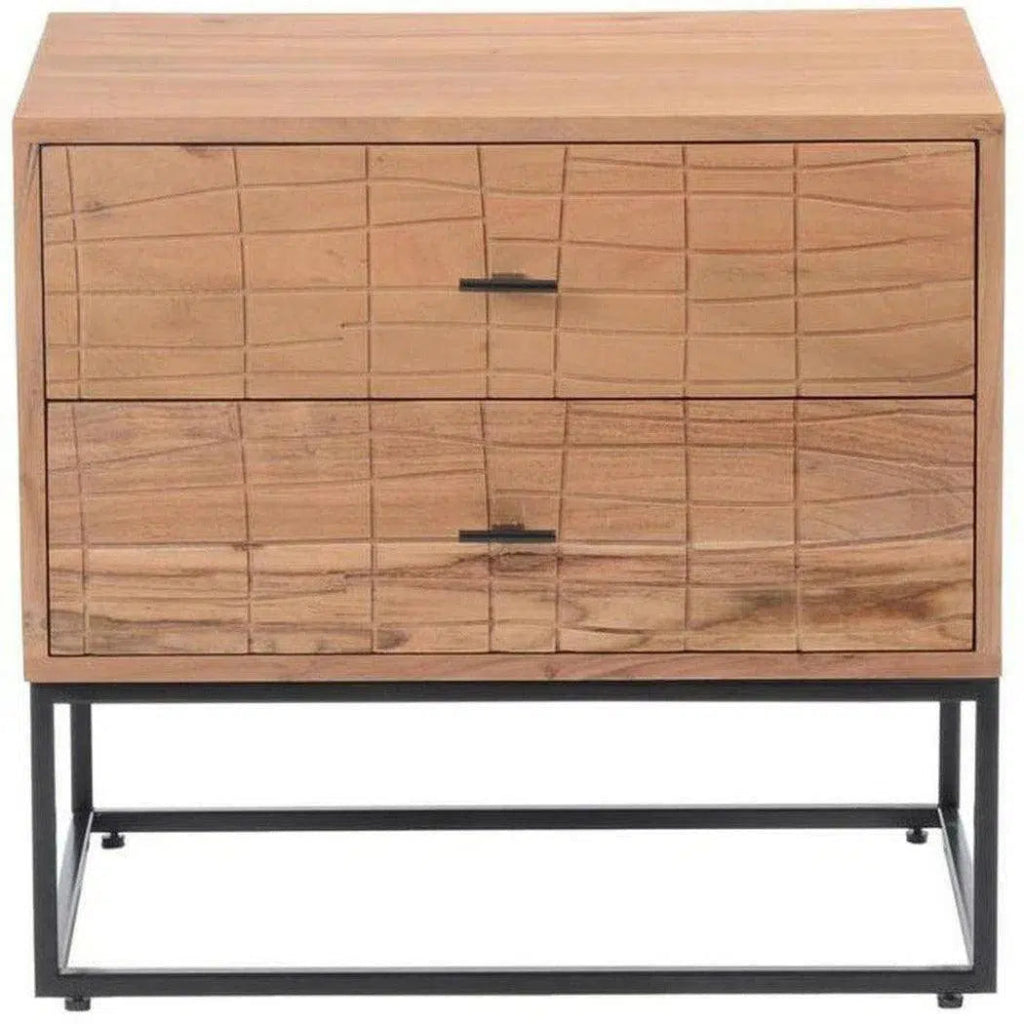 23.5 Inch Natural Wood Nightstand - Modern Bedside Table for Bedroom, Living Room & Guest Room - Stylish Storage with Drawer & Shelf
