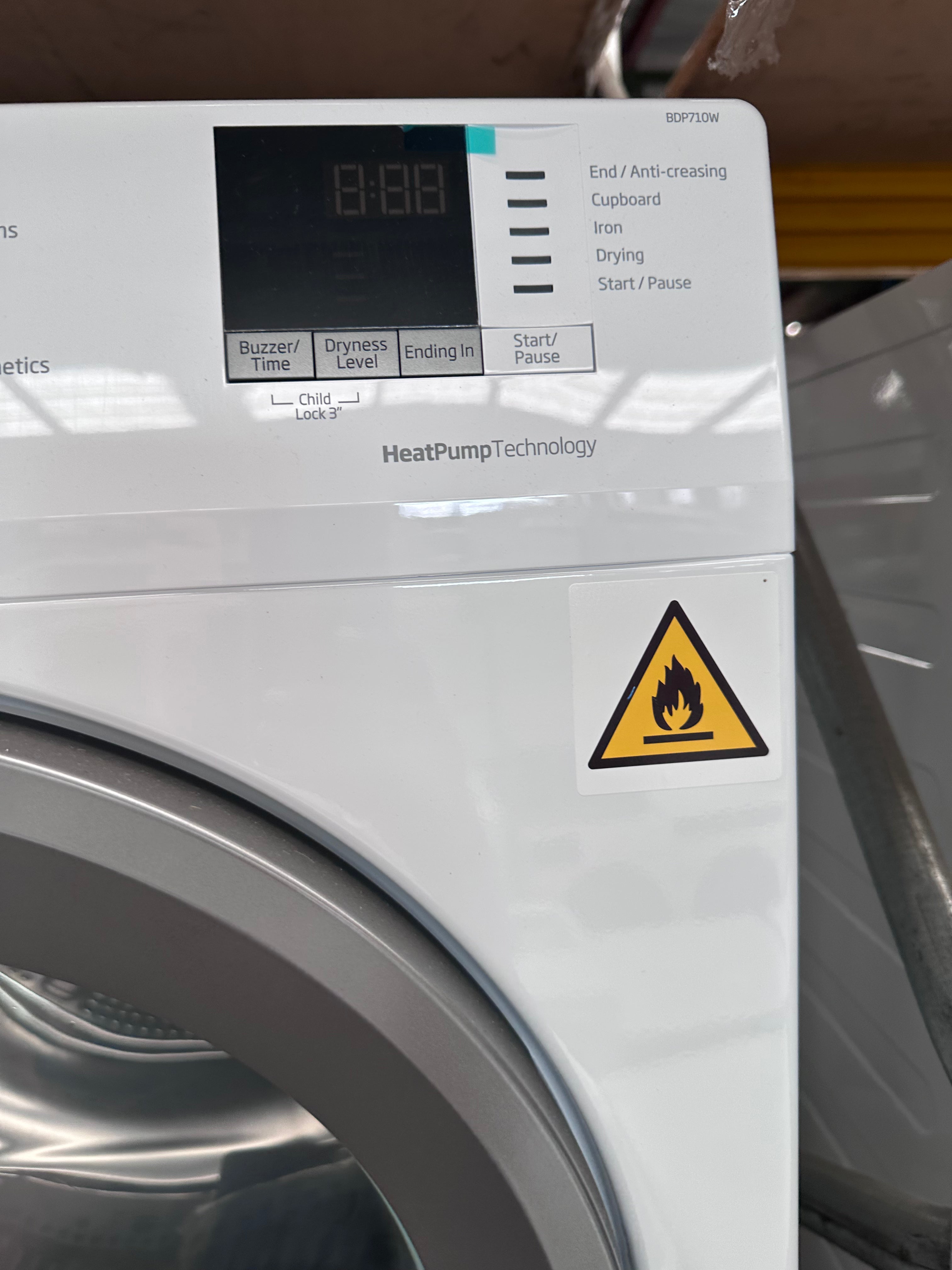 Beko BDP710W 7kg Heat Pump Dryer - Energy Efficient, Factory Second | Perfect for Small Homes & Apartments