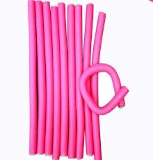 SKINPLUS Self-Holding Hair Curling Flexi Rods - 10 Pack Multicolor Hair Styling Curlers for Natural Waves & Curls - Perfect for Home, Salon, and Travel Use
