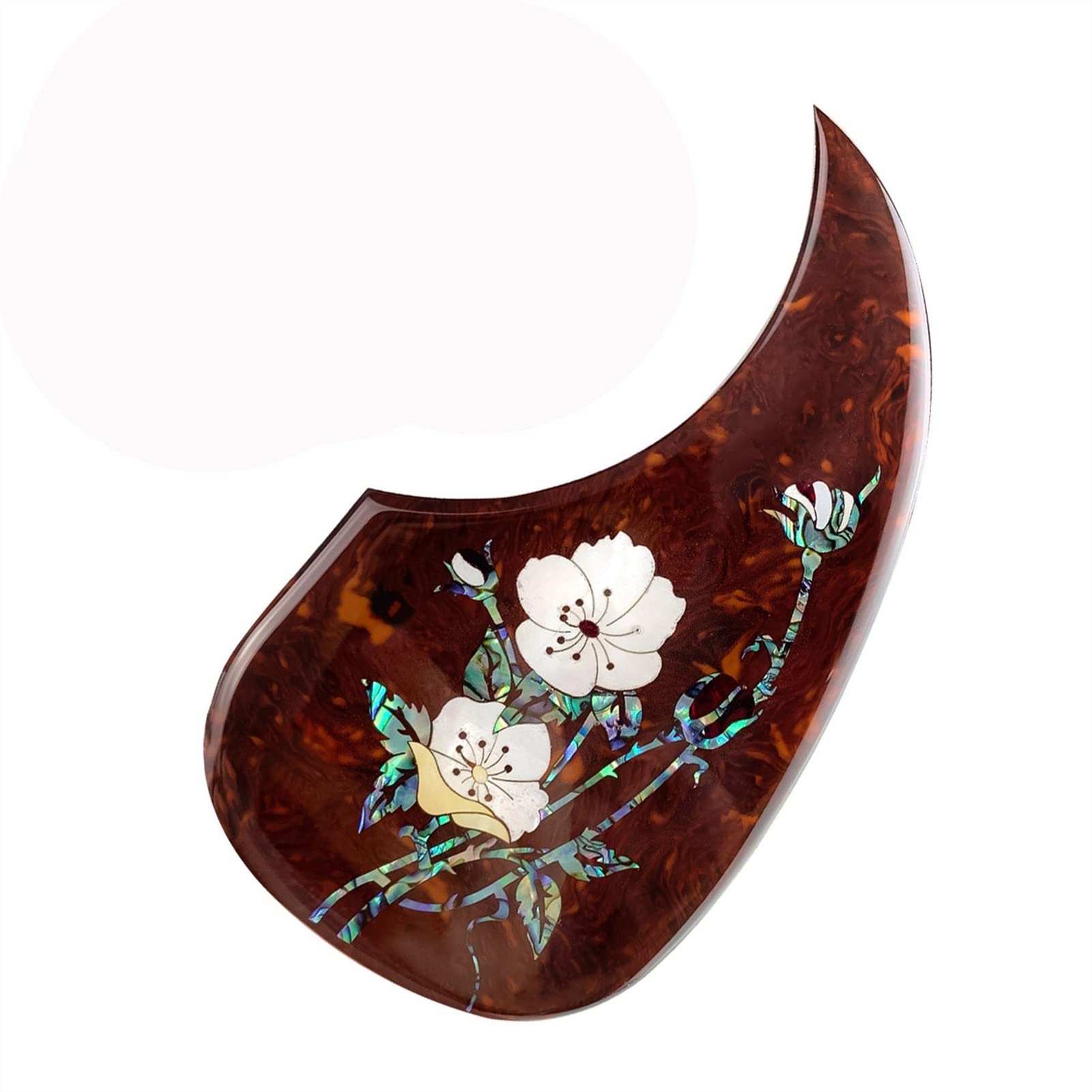 ZUZU Guitar Pick Guard Plate for 40-41 Inch Acoustic Guitars - Crimson Patterned Pickguard Accessory | Perfect for Folk & Acoustic Guitar Protection & Style Enhancement
