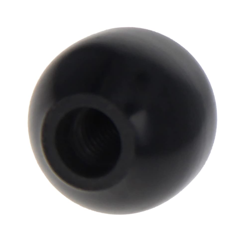 Aicosineg M6 25mm Ball Knobs with Female Thread - Matte Black Cabinet Pulls (20Pcs) - Durable Drawer Handles for Furniture, Wardrobe & Dresser - Perfect for Home, Office & DIY Projects