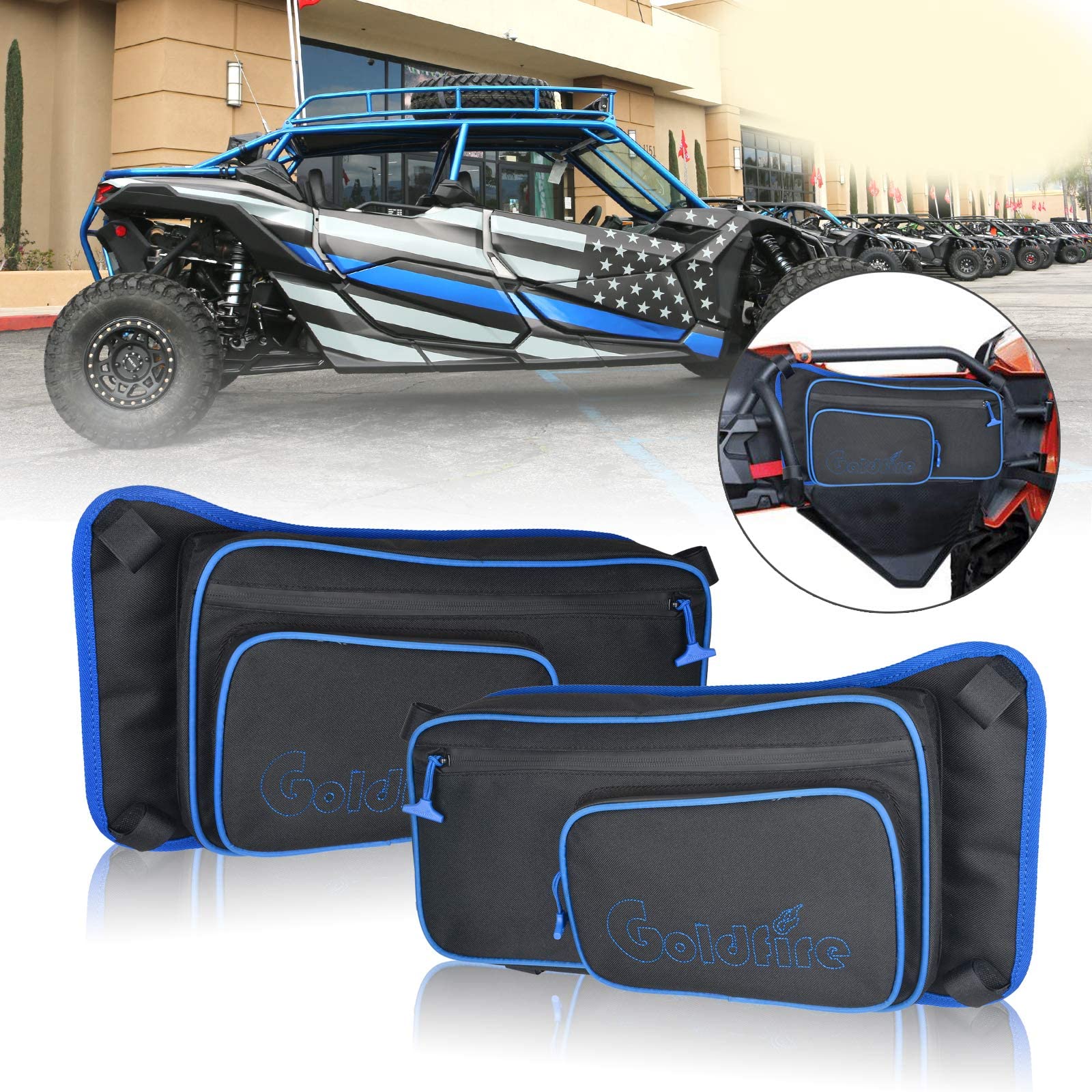 Premium Can-Am Maverick X3 Accessories (2017-2021) - Door Bags, Overhead & Under Seat Storage Combo for Off-Road Adventures & Trail Riding