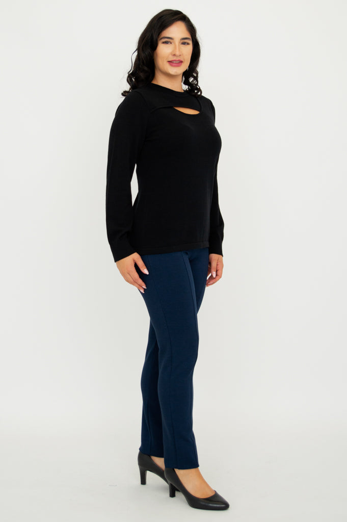 Black Cotton Daisy Top for Women - Floral Summer Blouse for Casual Outings & Date Nights