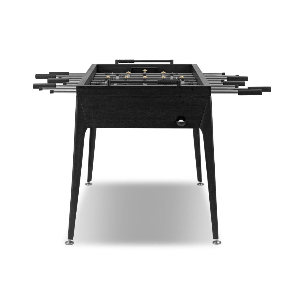 Premium District Eight Foosball Table - Solid Ebonized Oak Construction for Game Rooms, Bars & Entertainment Spaces - Perfect for Family Fun & Competitive Play