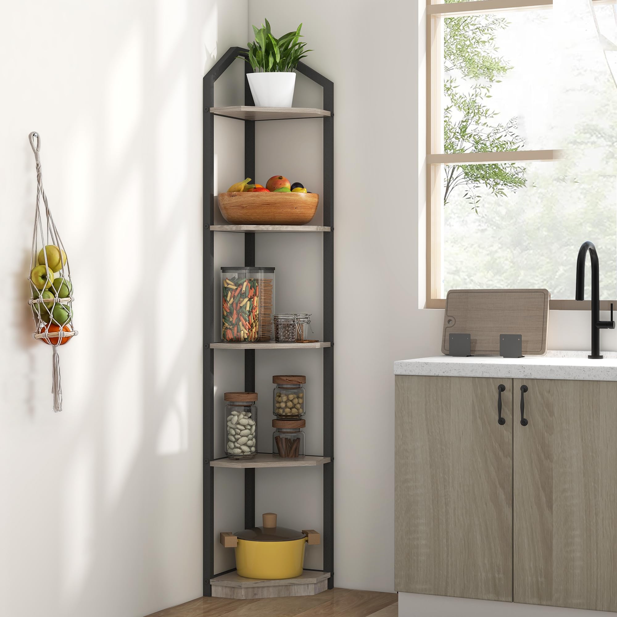 5-Tier Corner Shelf Stand - 70