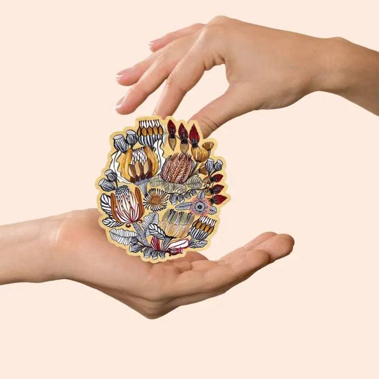 Natural Wooden Brooch Handmade Eco-Friendly Jewelry - Perfect for Women's Fashion Accessories, Gifts & Special Occasions