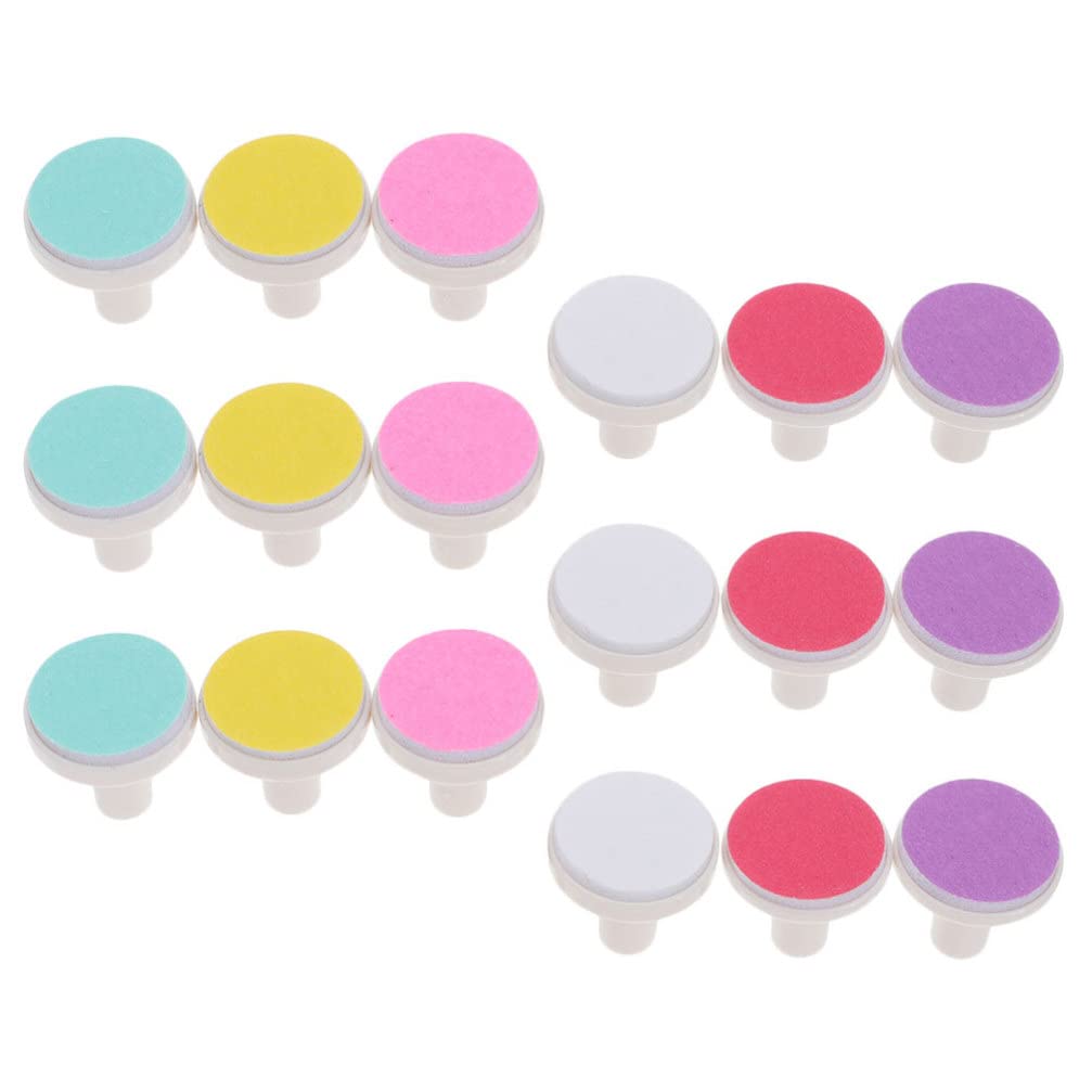 18-Piece Electric Nail File Replacement Pads Set - Nail Grinding Heads & Buffing Pads for Manicure, Pedicure & Nail Care - Compatible with Most Electric Nail Trimmers - Perfect for Home Salon, DIY Nail Art & Professional Use