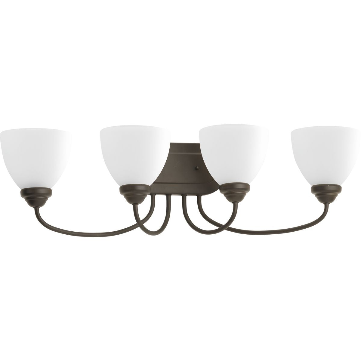 Heart-Shaped Etched Glass Bathroom Vanity Light Fixture - 4 Lights for Elegant Bathroom Decor, Perfect for Master Bath, Powder Room, and Spa-Like Retreats