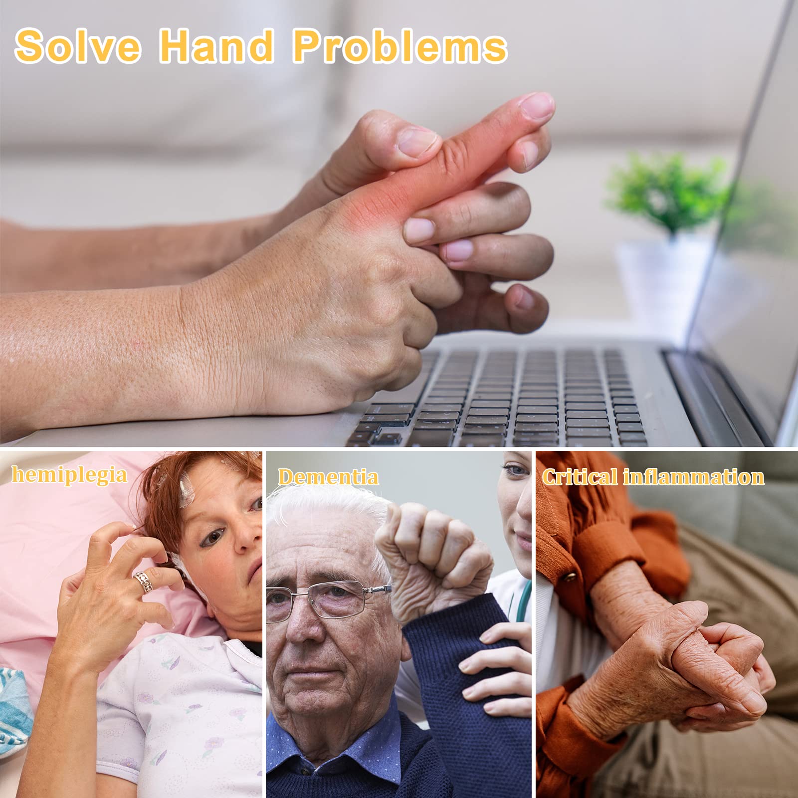 Upgraded Hand Rehabilitation Robot Gloves for Stroke Patients - Hand Therapy Equipment & Function Recovery Device - Hand Massager for Training & Mobility Improvement - Ideal for Post-Stroke Recovery & Physical Therapy at Home