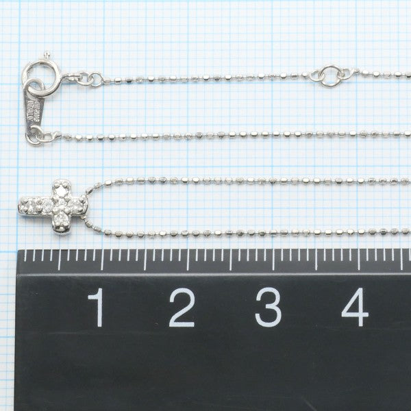18K White Gold K14WG Diamond Necklace for Women - Elegant Pendant Jewelry Gift for Anniversary, Wedding & Special Occasions