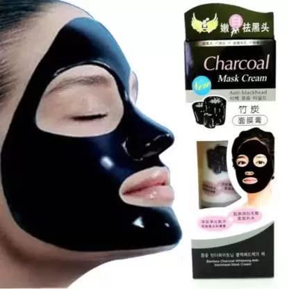 KAIASHA Charcoal Mask Cream for Daily Use - Deep Cleansing & Detoxifying Facial Treatment for Blackheads & Acne - Perfect for Oily & Combination Skin Care Routine