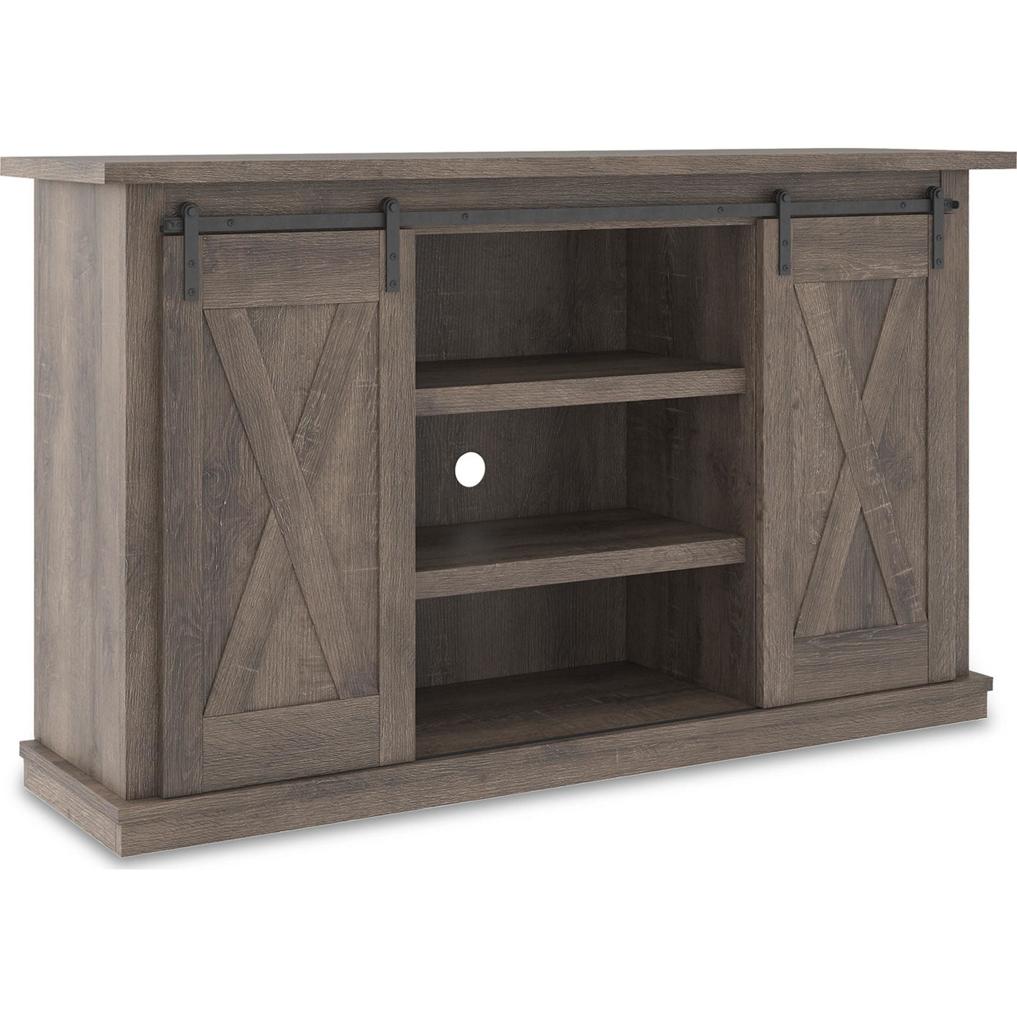 Arlenbry Modern TV Stand with Storage - 60 Inch Entertainment Center for Living Room, Gray - Perfect for Flat Screen TVs & Home Theater Setup