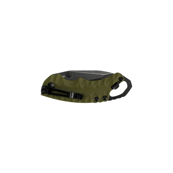 Kershaw Shuffle II Folding Pocket Knife - Olive/Blackwash Finish - EDC, Camping, Hiking & Outdoor Activities