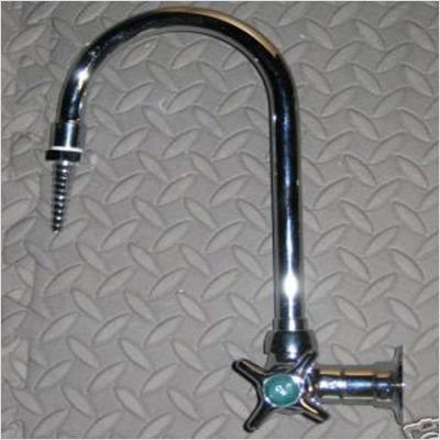 Chicago Faucets 933-CP Single Inlet Cold Water Faucet - Durable Commercial Sink Faucet for Restaurants, Bars & Public Restrooms