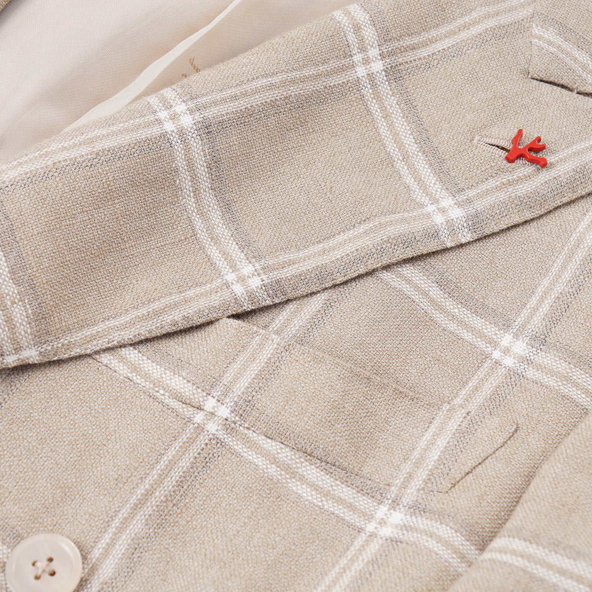 Premium Isaia Wool & Linen Blazer for Men - Lightweight Summer Sport Coat for Business Casual & Weddings - Breathable Comfort for Office & Outdoor Events