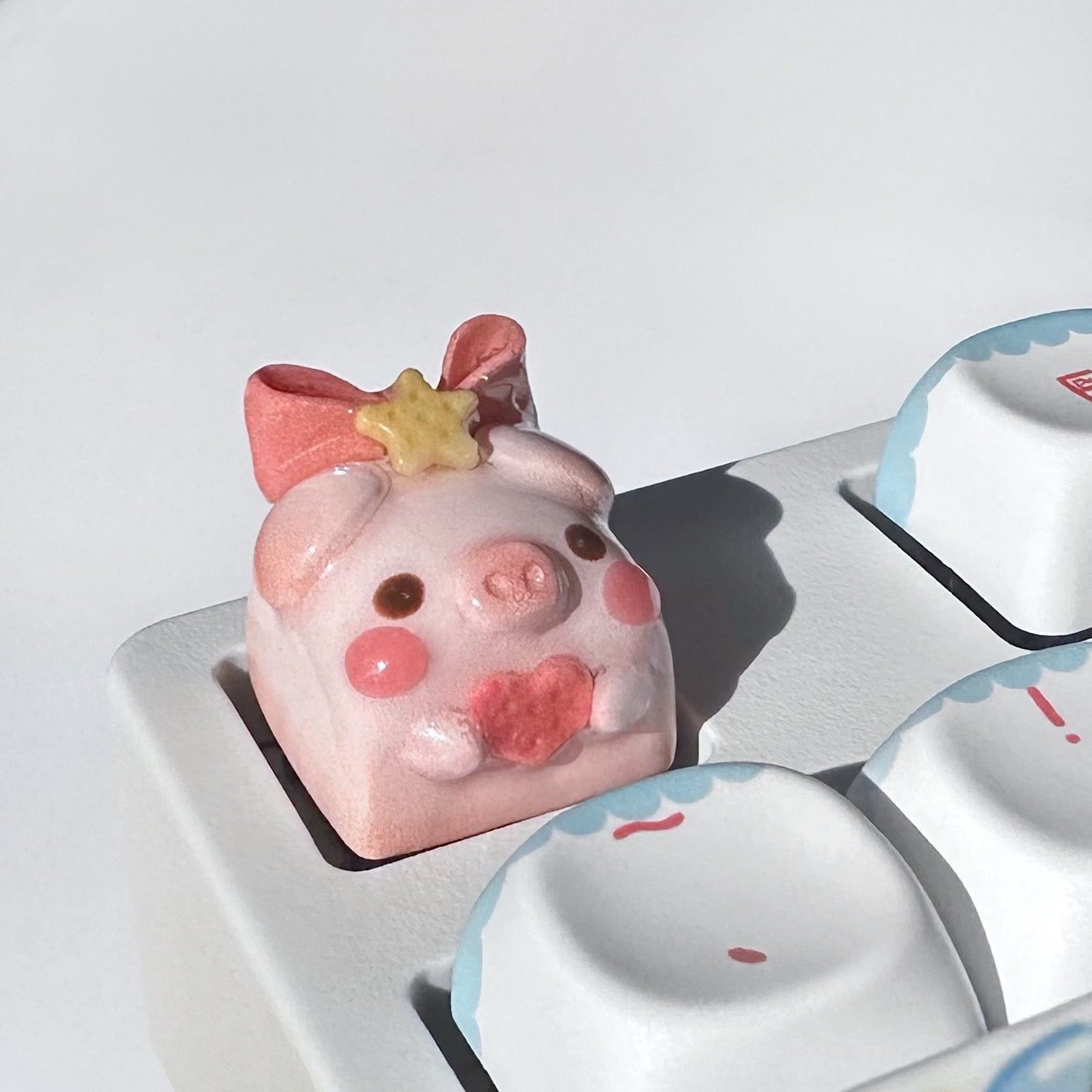 Handmade Resin Clay Keycaps - Custom Stone Plastic Clay Artisan Keycaps for Mechanical Keyboards | Personalized Keyboard Decor & Gaming Accessories | Perfect for Typing Enthusiasts & PC Gamers