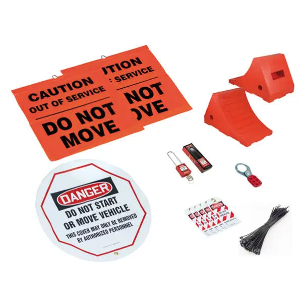 AME Commercial Lock Out Tag Out Kit - OSHA Compliant Safety Lockout Tagout (LOTO) Equipment for Industrial Maintenance & Electrical Safety | Perfect for Factories, Warehouses & Machine Shops
