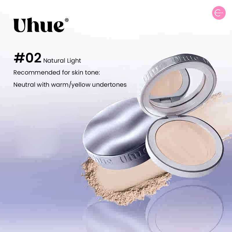 Uhue Perfect Skin Blurring Compact Powder - Matte Finish & Oil Control for Flawless Makeup | Ideal for Daily Wear & Special Occasions