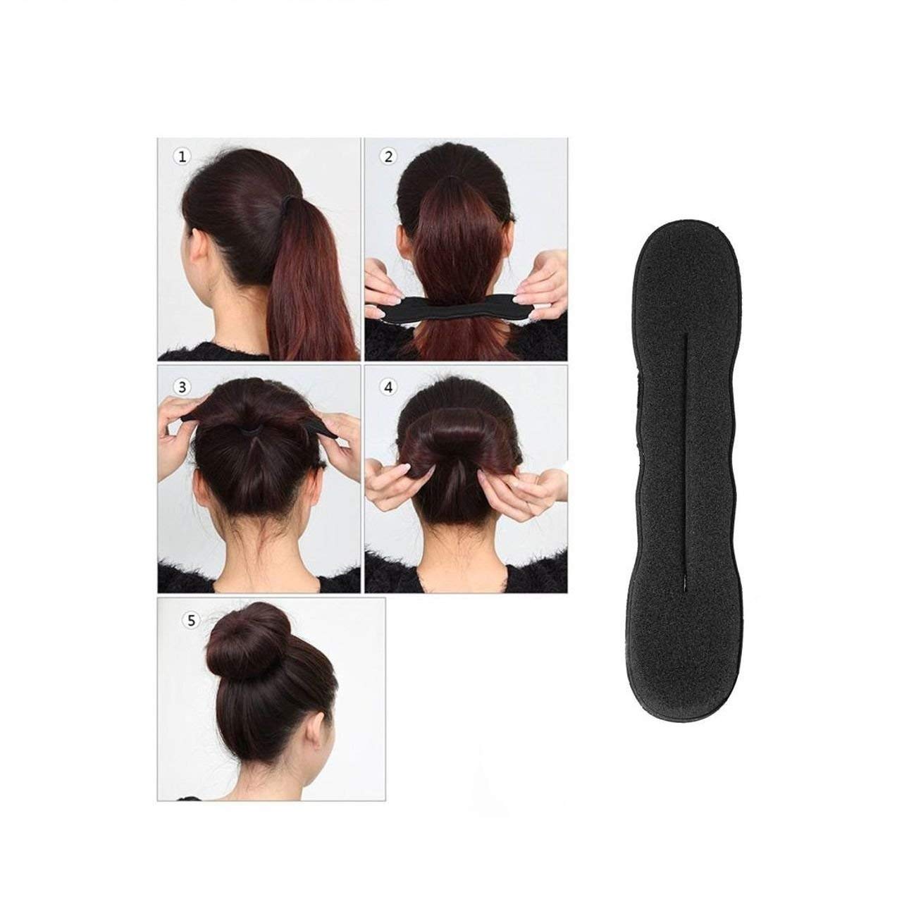 CHANDERKASH Hair Styling Kit - 8pc Donut Bun Maker for Party & Wedding