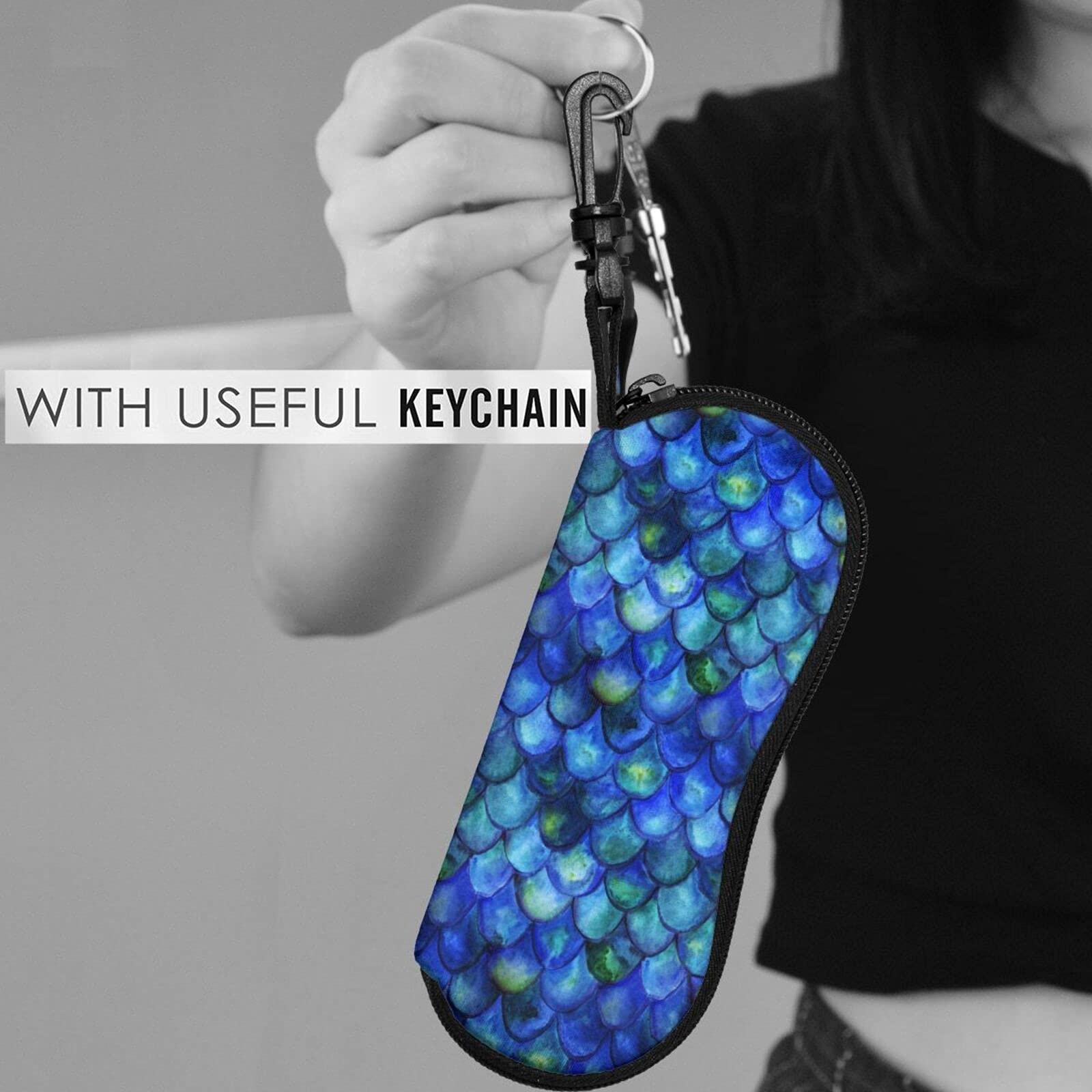 Stylish Soft Sunglasses Case with Belt Clip - Portable Travel Eyeglass Pouch for Women & Men - Perfect for Outdoor Activities, Travel, and Daily Protection