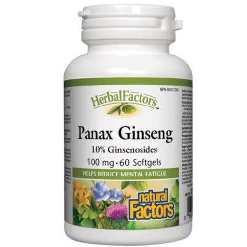 Natural Factors Panax Ginseng 60 Softgels - Premium Korean Red Ginseng Supplement for Energy, Focus & Immunity Boost - Ideal for Busy Professionals & Students