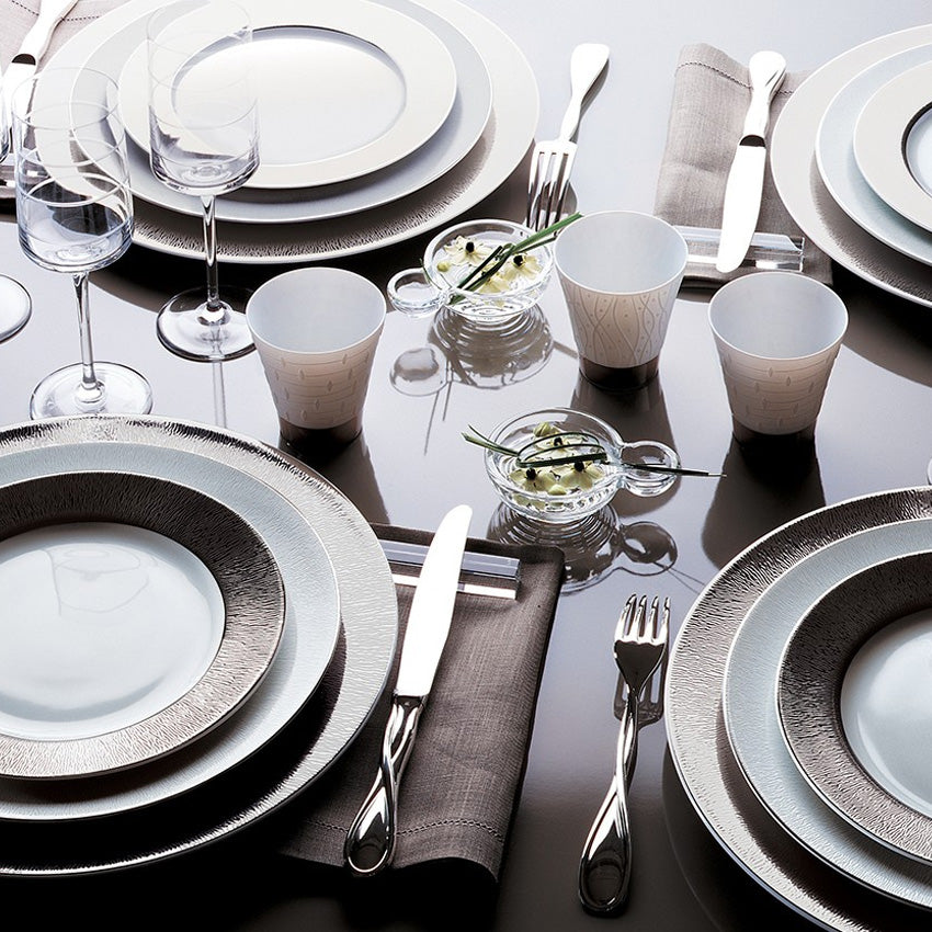 Bernardaud Dune Plates - Elegant French Porcelain Dinner Plates for Fine Dining & Special Occasions | Perfect for Weddings, Anniversaries & Upscale Entertaining