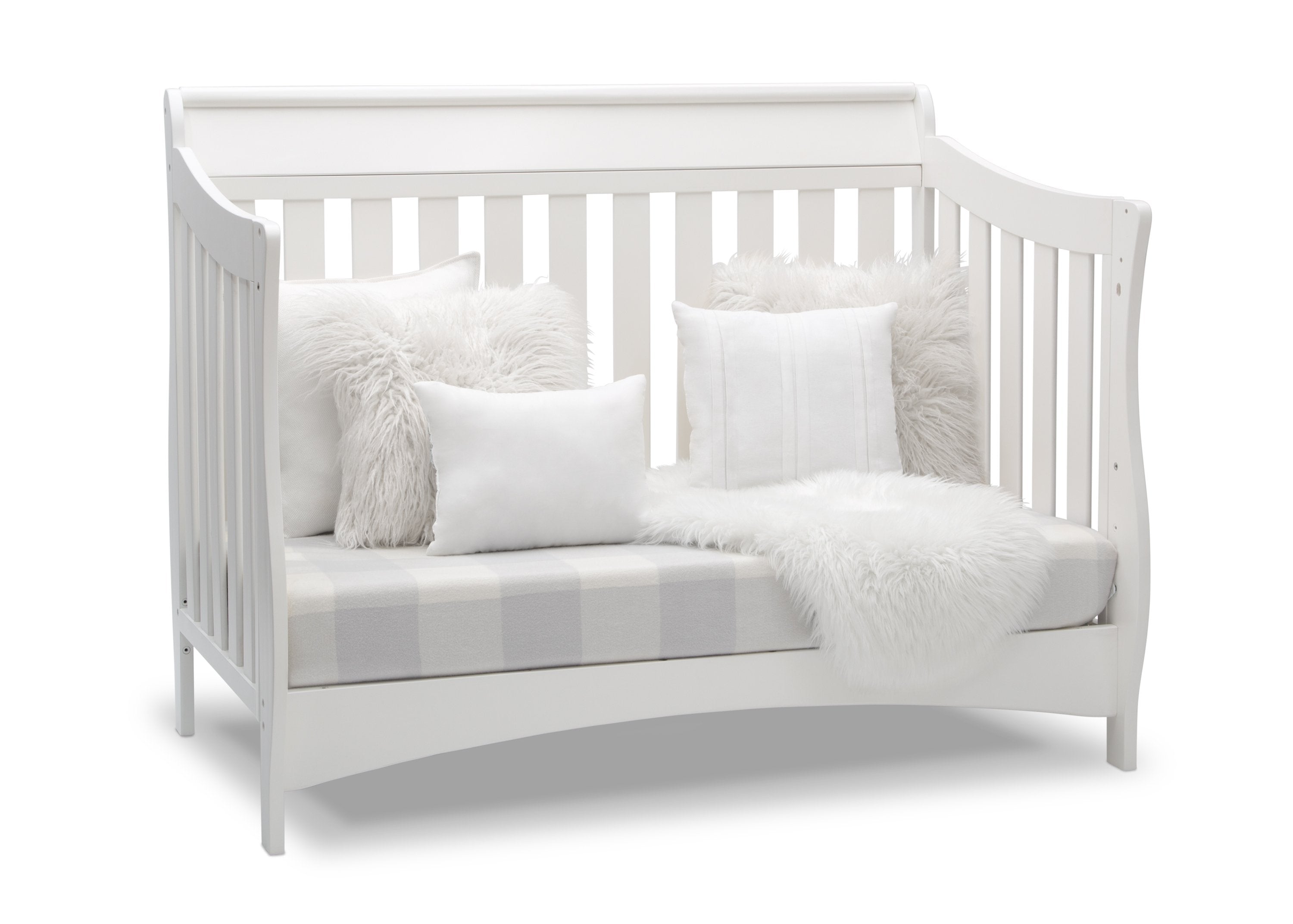 Bentley S Series Deluxe 6-in-1 Convertible Baby Crib - Nursery Furniture for Newborn to Toddler Bed - Perfect for Small Spaces & Modern Nurseries