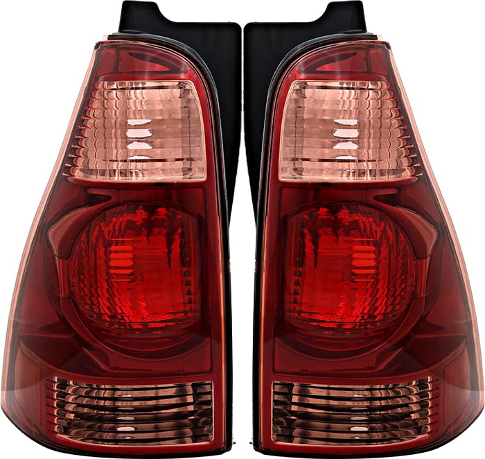 Toyota 4Runner Tail Lights Lamps Set - Compatible with 2003 2004 2005 Models - Driver & Passenger Side Replacement - Enhance Safety & Style for Off-Road Adventures