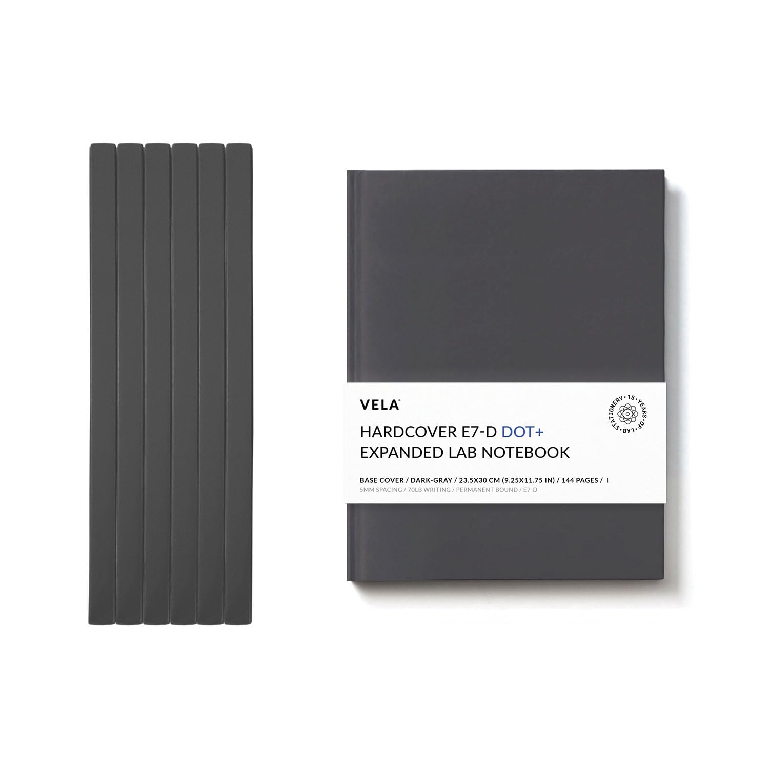 Premium E7-D Expanded Hardcover Lab Notebook - 9.25